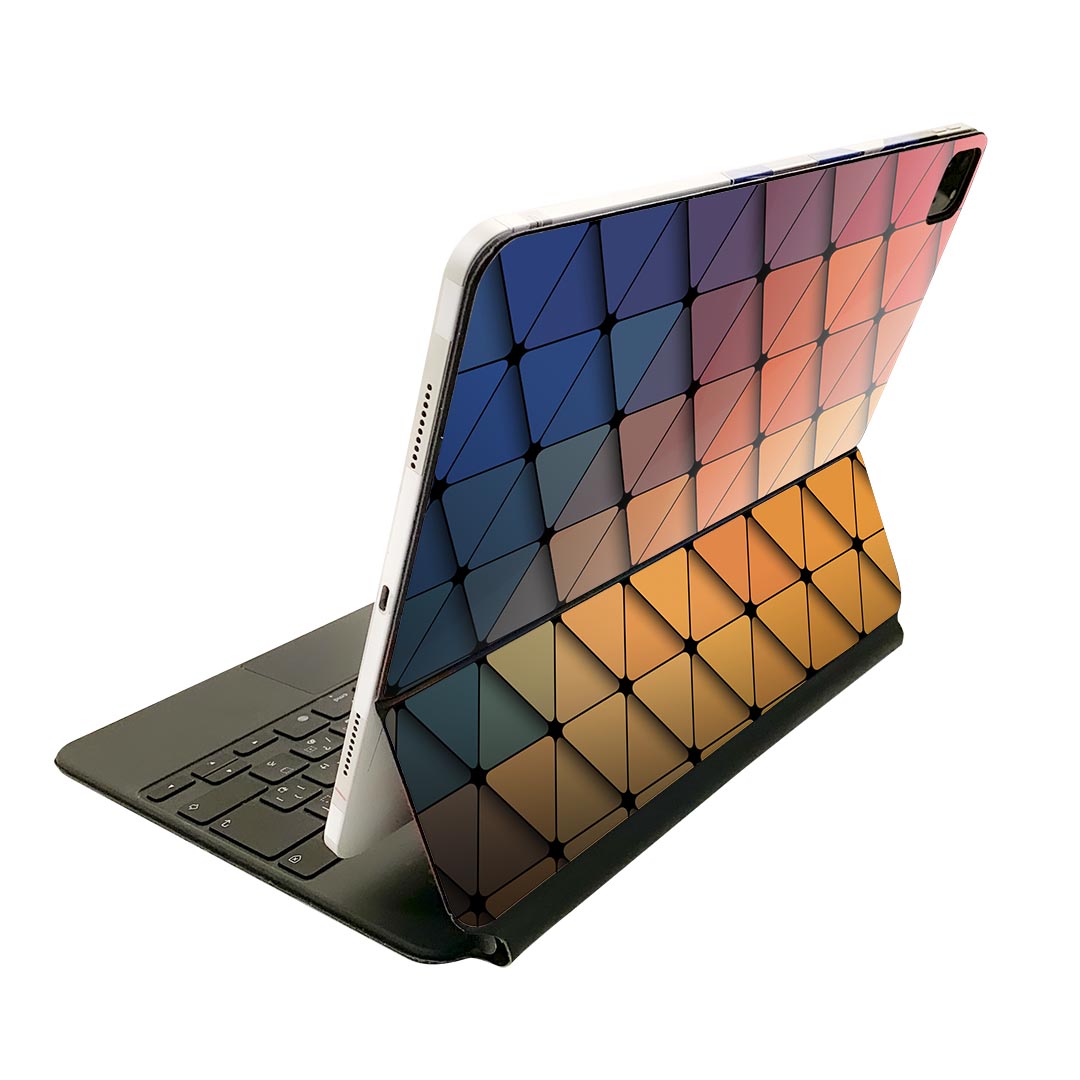 Magic Keyboard 用 スキンシール 11インチ iPad Pro用 第1-4世代 iPad Air 第4-5世代 対応 全面スキンシール フル 前面 背面 保護シール 人気 006643 カラフル 模様