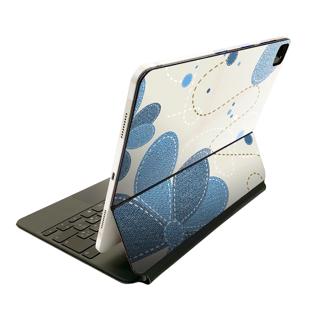 Magic Keyboard 用 スキンシール 11インチ iPad Pro用 第1-4世代 iPad Air 第4-5世代 対応 全面スキンシール フル 前面 背面 保護シール 人気 006711 花