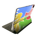 Magic Keyboard 用 スキンシール 11インチ iPad Pro用 第1-4世代 iPad Air 第4-5世代 対応 全面スキンシール フル 前面 背面 保護シール 人気 006747 パズル　カラフル