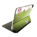Magic Keyboard 用 スキンシール 11インチ iPad Pro用 第1-4世代 iPad Air 第4-5世代 対応 全面スキンシール フル 前面 背面 保護シール 人気 006785 うさぎ キャラクター