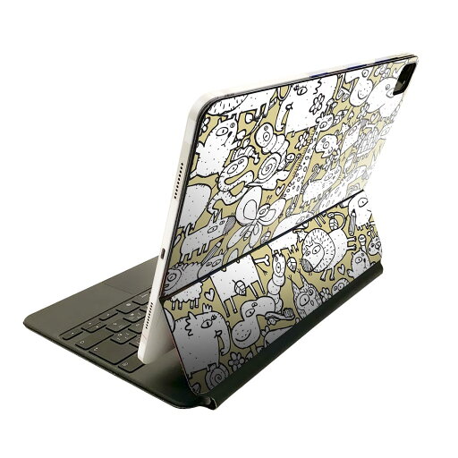 Magic Keyboard 用 スキンシール 11インチ iPad Pro用 第1-4世代 iPad Air 第4-5世代 対応 全面スキンシール フル 前面 背面 保護シール 人気 006800 動物 イラスト Magic Keyboard 用 スキンシール 11インチ iPad Pro用 第1-4世代 iPad Air 第4-5世代 対応 全面スキンシール フル 前面 背面 保護シール 人気 006800 動物 イラスト