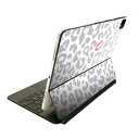 Magic Keyboard 12.9インチ iPad Pro(第4世代、第5世代、第6世代)対応 apple アップル アイパッド 全面スキンシール フル 前面 背面 保護シール 人気 ヒョウ柄 模様 006960(2)