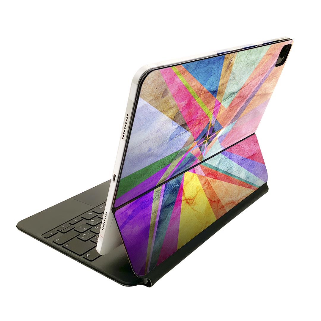 Magic Keyboard 用 スキンシール 11インチ iPad Pro用 第1-4世代 iPad Air 第4-5世代 対応 全面スキンシール フル 前面 背面 保護シール 人気 006993 カラフル 模様