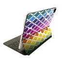 Magic Keyboard 用 スキンシール 11インチ iPad Pro用 第1-4世代 iPad Air 第4-5世代 対応 全面スキンシール フル 前面 背面 保護シール 人気 007124 カラフル 模様(2)