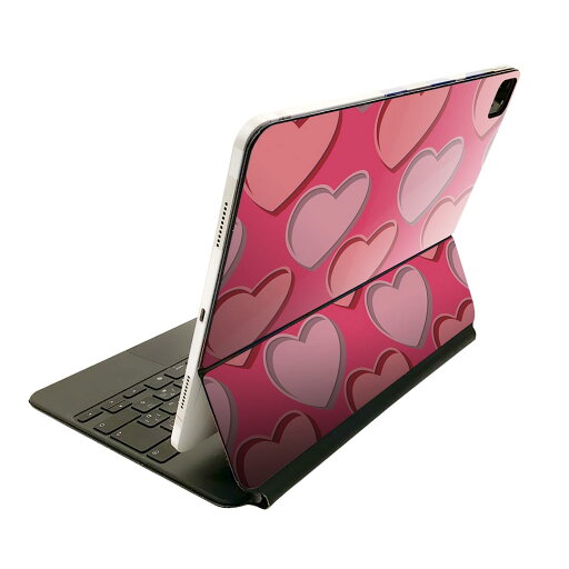 Magic Keyboard 用 スキンシール 11インチ iPad Pro用 第1-4世代 iPad Air 第4-5世代 対応 全面スキンシール フル 前面 背面 保護シール 人気 007128 ハート 模様 Magic Keyboard 用 スキンシール 11インチ iPad Pro用 第1-4世代 iPad Air 第4-5世代 対応 全面スキンシール フル 前面 背面 保護シール 人気 007128 ハート 模様