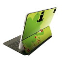 Magic Keyboard 12.9インチ iPad Pro(第4世代、第5世代、第6世代)対応 apple アップル アイパッド 全面スキンシール フル 前面 背面 保護シール 人気 クローバー イラスト 007270