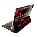 Magic Keyboard 12.9インチ iPad Pro(第4世代、第5世代、第6世代)対応 apple アップル アイパッド 全面スキンシール フル 前面 背面 保護シール 人気 007490 ハロウィン スピーカー 赤 レッド
