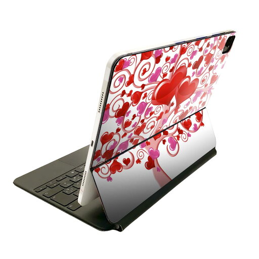 Magic Keyboard 用 スキンシール 11インチ iPad Pro用 第1-4世代 iPad Air 第4-5世代 対応 全面スキンシール フル 前面 背面 保護シール 人気 007582 ハート 赤 レッド ピンク Magic Keyboard 用 スキンシール 11インチ iPad Pro用 第1-4世代 iPad Air 第4-5世代 対応 全面スキンシール フル 前面 背面 保護シール 人気 007582 ハート 赤 レッド ピンク
