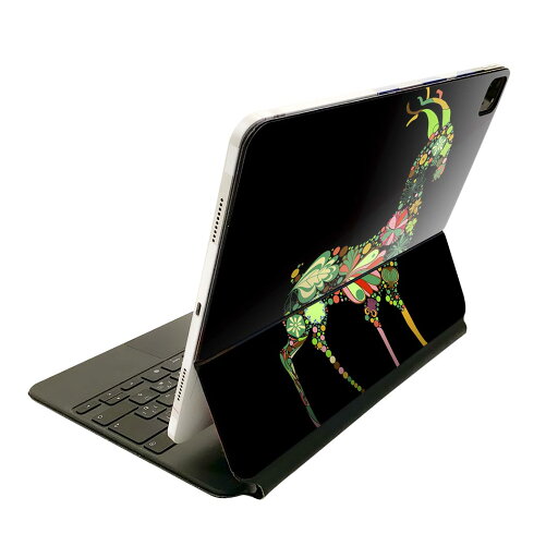 Magic Keyboard 用 スキンシール 11インチ iPad Pro用 第1-4世代 iPad Air 第4-5世代 対応 全面スキンシール フル 前面 背面 保護シール 人気 007619 花 緑 グリーン 山羊 Magic Keyboard 用 スキンシール 11インチ iPad Pro用 第1-4世代 iPad Air 第4-5世代 対応 全面スキンシール フル 前面 背面 保護シール 人気 007619 花 緑 グリーン 山羊