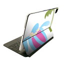 Magic Keyboard 用 スキンシール 11インチ iPad Pro用 第1-4世代 iPad Air 第4-5世代 対応 全面スキンシール フル 前面 背面 保護シール 人気 007636 イラスト 亀 花 かめ(2)