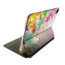 Magic Keyboard 用 スキンシール 11インチ iPad Pro用 第1-4世代 iPad Air 第4-5世代 対応 全面スキンシール フル 前面 背面 保護シール 人気 007644 星 スター カラフル レインボー