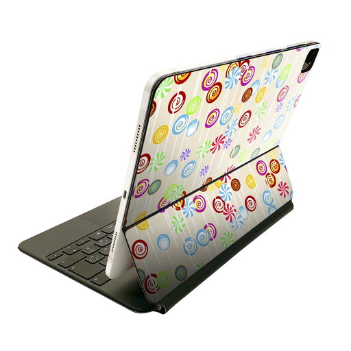Magic Keyboard 12.9インチ iPad Pro(第4世代、第5世代、第6世代)対応 apple アップル アイパッド 全面スキンシール フル 前面 背面 保護シール 人気 007667 飴 カラフル 模様 Magic Keyboard 12.9インチ iPad Pro(第4世代、第5世代、第6世代)対応 apple アップル アイパッド 全面スキンシール フル 前面 背面 保護シール 人気 007667 飴 カラフル 模様