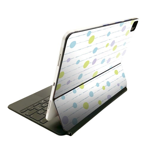 Magic Keyboard 用 スキンシール 11インチ iPad Pro用 第1-4世代 iPad Air 第4-5世代 対応 全面スキンシール フル 前面 背面 保護シール 人気 007710 水玉 パステル 模様 Magic Keyboard 用 スキンシール 11インチ iPad Pro用 第1-4世代 iPad Air 第4-5世代 対応 全面スキンシール フル 前面 背面 保護シール 人気 007710 水玉 パステル 模様