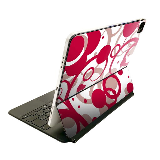 Magic Keyboard 用 スキンシール 11インチ iPad Pro用 第1-4世代 iPad Air 第4-5世代 対応 全面スキンシール フル 前面 背面 保護シール 人気 007794 花 赤 レッド Magic Keyboard 用 スキンシール 11インチ iPad Pro用 第1-4世代 iPad Air 第4-5世代 対応 全面スキンシール フル 前面 背面 保護シール 人気 007794 花 赤 レッド