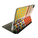 Magic Keyboard 用 スキンシール 11インチ iPad Pro用 第1-4世代 iPad Air 第4-5世代 対応 全面スキンシール フル 前面 背面 保護シール 人気 007925 水玉 カラフル 模様(2)