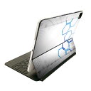 Magic Keyboard 用 スキンシール 11インチ iPad Pro用 第1-4世代 iPad Air 第4-5世代 対応 全面スキンシール フル 前面 背面 保護シール 人気 007978 デザイン 灰色 グレー 青 ブルー(2)