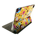 Magic Keyboard 用 スキンシール 11インチ iPad Pro用 第1-4世代 iPad Air 第4-5世代 対応 全面スキンシール フル 前面 背面 保護シール 人気 008076 アニマル 花 うさぎ 兎 キャラクター