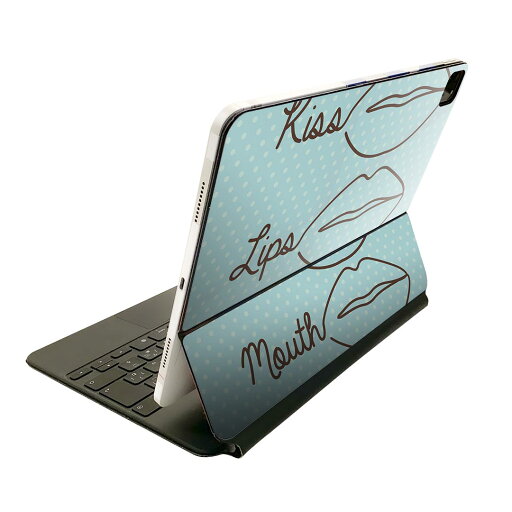 Magic Keyboard 12.9インチ iPad Pro(第4世代、第5世代、第6世代)対応 apple アップル アイパッド 全面スキンシール フル 前面 背面 保護シール 人気 008121 くちびる 唇 水玉 水色 Magic Keyboard 12.9インチ iPad Pro(第4世代、第5世代、第6世代)対応 apple アップル アイパッド 全面スキンシール フル 前面 背面 保護シール 人気 008121 くちびる 唇 水玉 水色