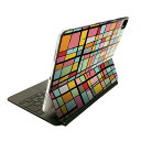 Magic Keyboard 用 スキンシール 11インチ iPad Pro用 第1-4世代 iPad Air 第4-5世代 対応 全面スキンシール フル 前面 背面 保護シール 人気 008167 カラフル レインボー 模様