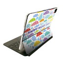 Magic Keyboard 12.9インチ iPad Pro(第4世代、第5世代、第6世代)対応 apple アップル アイパッド 全面スキンシール フル 前面 背面 保護シール 人気 カラフル 雨 傘 しずく 雫 008195