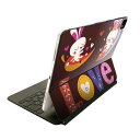 Magic Keyboard 用 スキンシール 11インチ iPad Pro用 第1-4世代 iPad Air 第4-5世代 対応 全面スキンシール フル 前面 背面 保護シール 人気 008491 ハート うさぎ 兎 文字