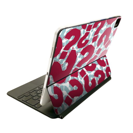 Magic Keyboard 用 スキンシール 11インチ iPad Pro用 第1-4世代 iPad Air 第4-5世代 対応 全面スキンシール フル 前面 背面 保護シール 人気 008576 はてな 赤 レッド 模様 Magic Keyboard 用 スキンシール 11インチ iPad Pro用 第1-4世代 iPad Air 第4-5世代 対応 全面スキンシール フル 前面 背面 保護シール 人気 008576 はてな 赤 レッド 模様