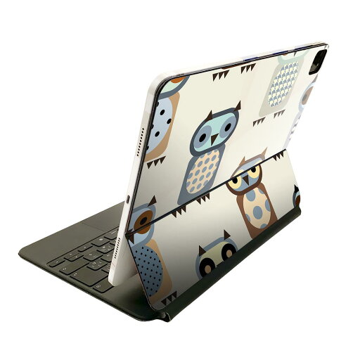Magic Keyboard 12.9インチ iPad Pro(第4世代、第5世代、第6世代)対応 apple アップル アイパッド 全面スキンシール フル 前面 背面 保護シール 人気 フクロウ 模様 イラスト 008579 Magic Keyboard 12.9インチ iPad Pro(第4世代、第5世代、第6世代)対応 apple アップル アイパッド 全面スキンシール フル 前面 背面 保護シール 人気 フクロウ 模様 イラスト 008579