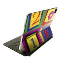 Magic Keyboard 12.9インチ iPad Pro(第4世代、第5世代、第6世代)対応 apple アップル アイパッド 全面スキンシール フル 前面 背面 保護シール 人気 カラフル 数字 イラスト 008774(2)