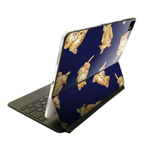 Magic Keyboard 用 スキンシール 11インチ iPad Pro用 第1-4世代 iPad Air 第4-5世代 対応 全面スキンシール フル 前面 背面 保護シール 人気 008815 イラスト 猫 ネコ Magic Keyboard 用 スキンシール 11インチ iPad Pro用 第1-4世代 iPad Air 第4-5世代 対応 全面スキンシール フル 前面 背面 保護シール 人気 008815 イラスト 猫 ネコ