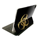 Magic Keyboard 用 スキンシール 11インチ iPad Pro用 第1-4世代 iPad Air 第4-5世代 対応 全面スキンシール フル 前面 背面 保護シール 人気 008916 黒 ブラック マーク(2)