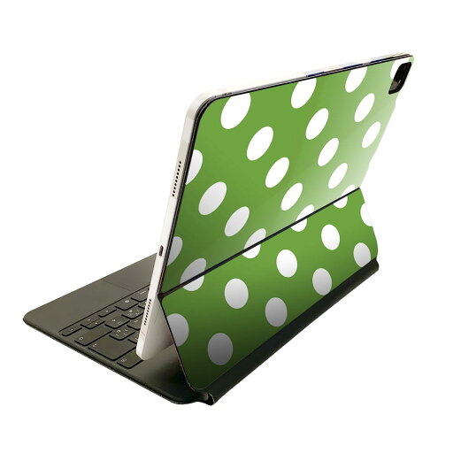 Magic Keyboard 用 スキンシール 11インチ iPad Pro用 第1-4世代 iPad Air 第4-5世代 対応 全面スキンシール フル 前面 背面 保護シール 人気 009087 シンプル 水玉 ドット 緑 Magic Keyboard 用 スキンシール 11インチ iPad Pro用 第1-4世代 iPad Air 第4-5世代 対応 全面スキンシール フル 前面 背面 保護シール 人気 009087 シンプル 水玉 ドット 緑