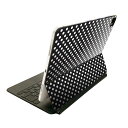 Magic Keyboard 12.9インチ iPad Pro(第4世代、第5世代、第6世代)対応 apple アップル アイパッド 全面スキンシール フル 前面 背面 保護シール 人気 シンプル 水玉 ドット 黒 009094(2)