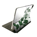 Magic Keyboard 12.9インチ iPad Pro(第4世代、第5世代、第6世代)対応 apple アップル アイパッド 全面スキンシール フル 前面 背面 保護シール 人気 009128 花 植物 緑(2)