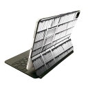 Magic Keyboard 用 スキンシール 11インチ iPad Pro用 第1-4世代 iPad Air 第4-5世代 対応 全面スキンシール フル 前面 背面 保護シール 人気 009157 モノクロ 白 黒(2)