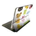 Magic Keyboard 用 スキンシール 11インチ iPad Pro用 第1-4世代 iPad Air 第4-5世代 対応 全面スキンシール フル 前面 背面 保護シール 人気 009205 カラフル 動物 キャラクター(2)