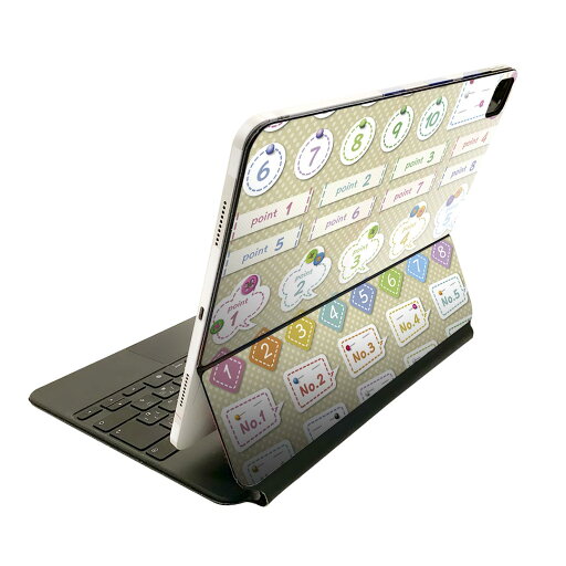 Magic Keyboard 12.9インチ iPad Pro(第4世代、第5世代、第6世代)対応 apple アップル アイパッド 全面スキンシール フル 前面 背面 保護シール 人気 009296 数字 カラフル 水玉 Magic Keyboard 12.9インチ iPad Pro(第4世代、第5世代、第6世代)対応 apple アップル アイパッド 全面スキンシール フル 前面 背面 保護シール 人気 009296 数字 カラフル 水玉