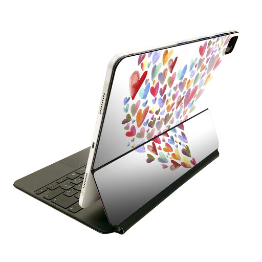 Magic Keyboard 12.9インチ iPad Pro(第4世代、第5世代、第6世代)対応 apple アップル アイパッド 全面スキンシール フル 前面 背面 保護シール 人気 ハート カラフル 色彩 009325 Magic Keyboard 12.9インチ iPad Pro(第4世代、第5世代、第6世代)対応 apple アップル アイパッド 全面スキンシール フル 前面 背面 保護シール 人気 ハート カラフル 色彩 009325