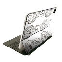 Magic Keyboard 12.9インチ iPad Pro(第4世代、第5世代、第6世代)対応 apple アップル アイパッド 全面スキンシール フル 前面 背面 保護シール 人気 009432 クリスマス サンタ 雪 結晶(2)