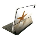 Magic Keyboard 用 スキンシール 11インチ iPad Pro用 第1-4世代 iPad Air 第4-5世代 対応 全面スキンシール フル 前面 背面 保護シール 人気 009536 貝殻　海　写真