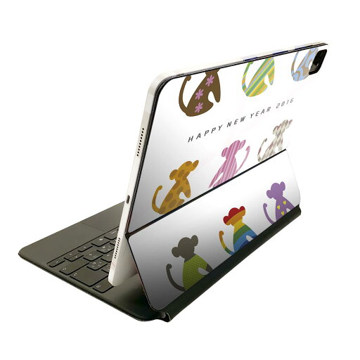 Magic Keyboard 用 スキンシール 11インチ iPad Pro用 第1-4世代 iPad Air 第4-5世代 対応 全面スキンシール フル 前面 背面 保護シール 人気 009568 動物 猿 虹 Magic Keyboard 用 スキンシール 11インチ iPad Pro用 第1-4世代 iPad Air 第4-5世代 対応 全面スキンシール フル 前面 背面 保護シール 人気 009568 動物 猿 虹
