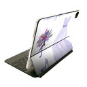 Magic Keyboard 12.9インチ iPad Pro(第4世代、第5世代、第6世代)対応 apple アップル アイパッド 全面スキンシール フル 前面 背面 保護シール 人気 010089 おしゃれ ファッション 紫(2)