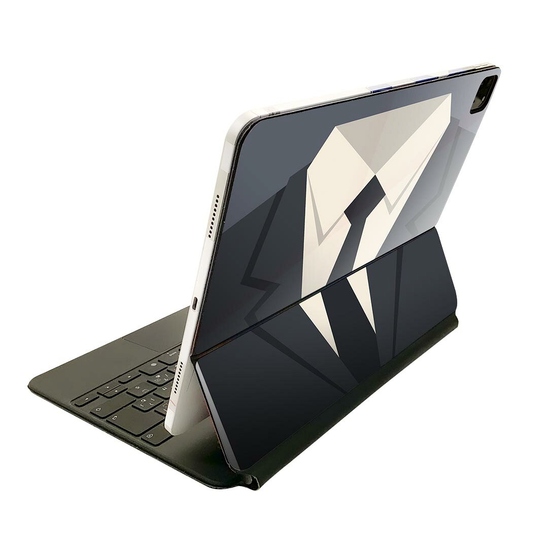 Magic Keyboard 用 スキンシール 11インチ iPad Pro用 第1-4世代 iPad Air 第4-5世代 対応 全面スキンシール フル 前面 背面 保護シール 人気 010107 おしゃれ　ファッション　モノクロ