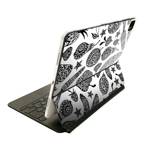 Magic Keyboard 用 スキンシール 11インチ iPad Pro用 第1-4世代 iPad Air 第4-5世代 対応 全面スキンシール フル 前面 背面 保護シール 人気 010159 食べ物 アジアン 白 黒 Magic Keyboard 用 スキンシール 11インチ iPad Pro用 第1-4世代 iPad Air 第4-5世代 対応 全面スキンシール フル 前面 背面 保護シール 人気 010159 食べ物 アジアン 白 黒