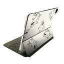 Magic Keyboard 12.9インチ iPad Pro(第4世代、第5世代、第6世代)対応 apple アップル アイパッド 全面スキンシール フル 前面 背面 保護シール 人気 サメ 海 生き物 010515(2)