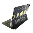 Magic Keyboard 12.9インチ iPad Pro(第4世代、第5世代、第6世代)対応 apple アップル アイパッド 全面スキンシール フル 前面 背面 保護シール 人気 010567 星 月 英語(2)
