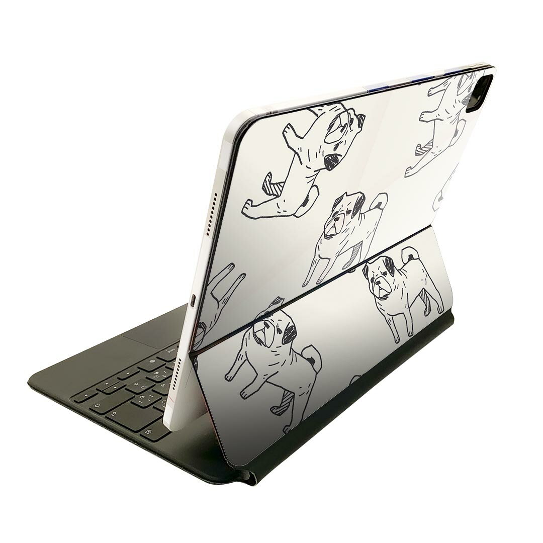 Magic Keyboard 12.9インチ iPad Pro（第4世代、第5世代、第6世代）対応 apple アップル アイパッド 全面スキンシール フル 前面 背面 ..