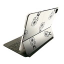 Magic Keyboard 12.9インチ iPad Pro(第4世代、第5世代、第6世代)対応 apple アップル アイパッド 全面スキンシール フル 前面 背面 保護シール 人気 目玉おやじ キャラクター 010701(2)