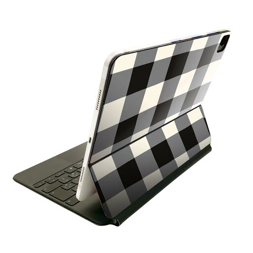 Magic Keyboard 用 スキンシール 11インチ iPad Pro用 第1-4世代 iPad Air 第4-5世代 対応 全面スキンシール フル 前面 背面 保護シール 人気 010719 チェック 白 黒 Magic Keyboard 用 スキンシール 11インチ iPad Pro用 第1-4世代 iPad Air 第4-5世代 対応 全面スキンシール フル 前面 背面 保護シール 人気 010719 チェック 白 黒