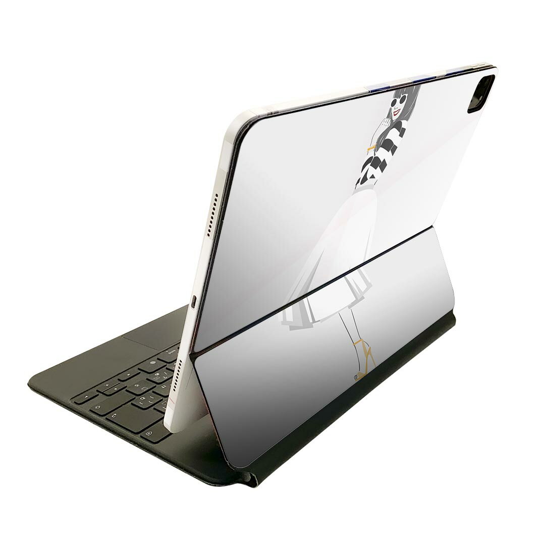 Magic Keyboard 用 スキンシール 11インチ iPad Pro用 第1-4世代 iPad Air 第4-5世代 対応 全面スキンシール フル 前面 背面 保護シール 人気 010902 ファッション サングラス スカート