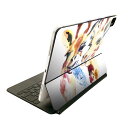 Magic Keyboard 12.9インチ iPad Pro(第4世代、第5世代、第6世代)対応 apple アップル アイパッド 全面スキンシール フル 前面 背面 保護シール 人気 010944 きりん 色彩 マイク(2)
